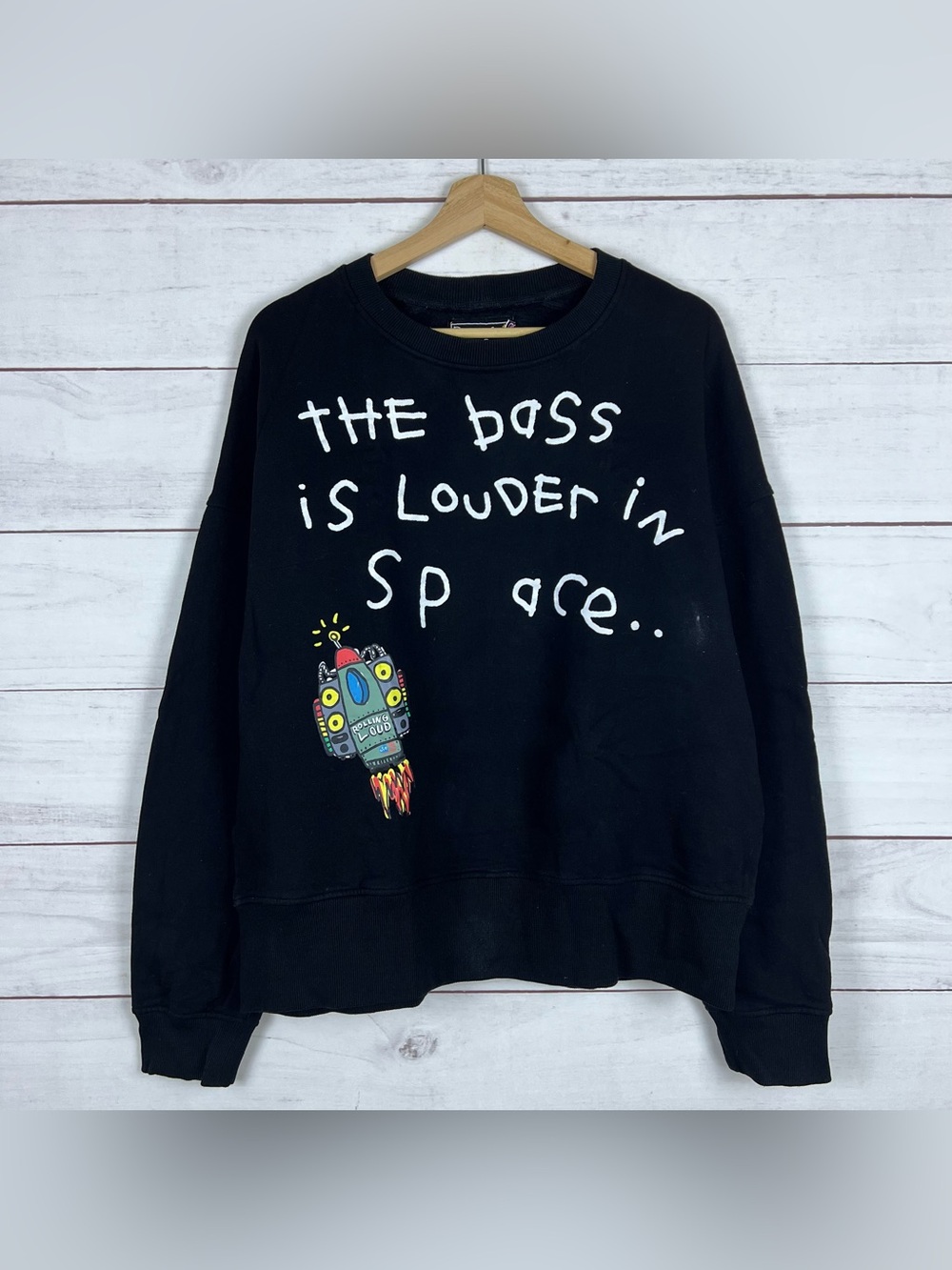 B2SS Rolling Loud Festival Sweatshirt 2049 Bass Louder Space Black Medium M